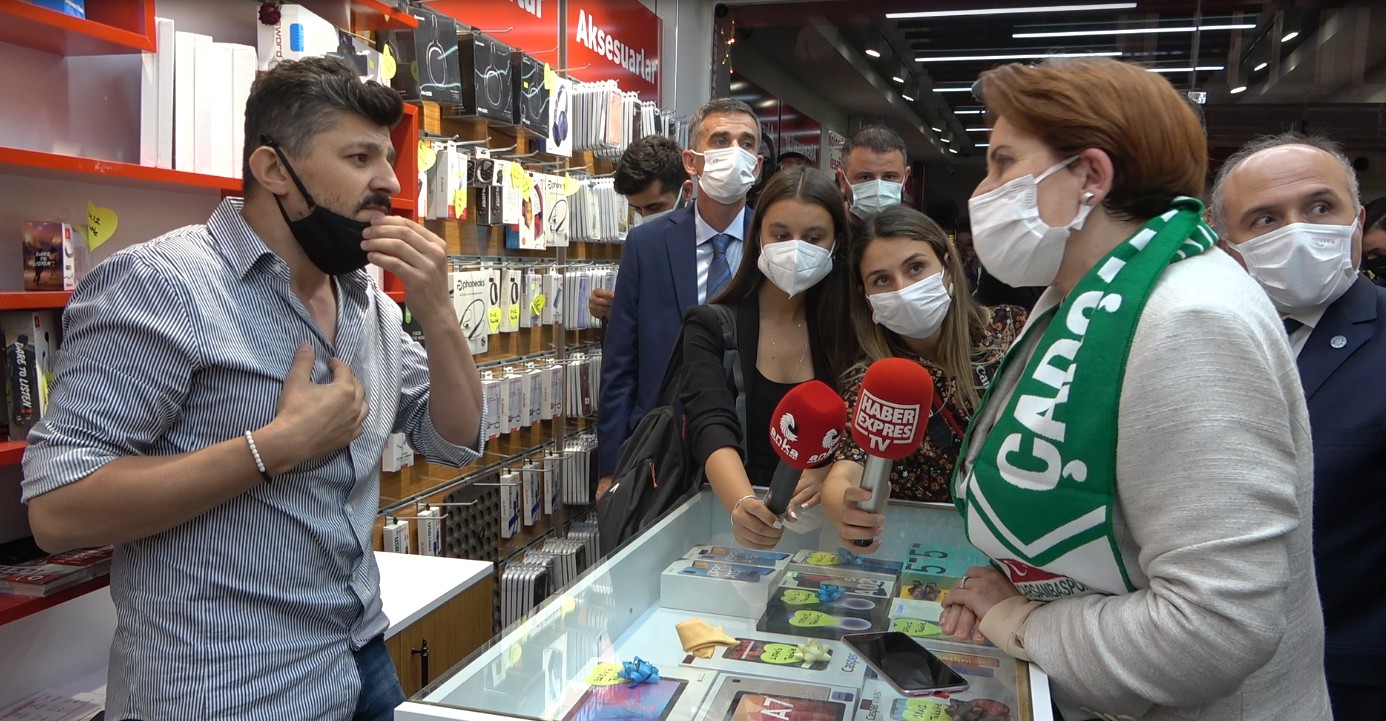 Vatandaşın Akşener'le yaşadığı diyalog dikkat çekti!