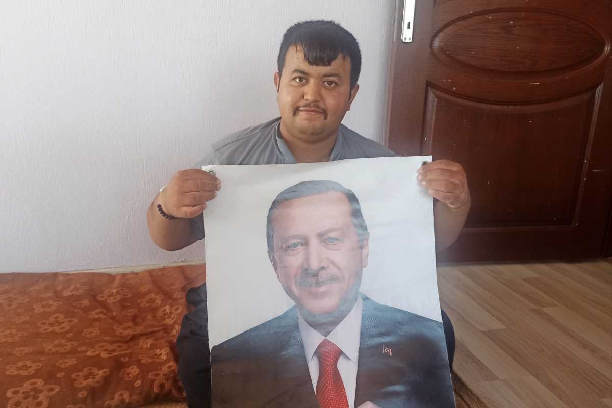 Kahramanmaraşlı gencin Cumhurbaşkanı Erdoğan sevgisi