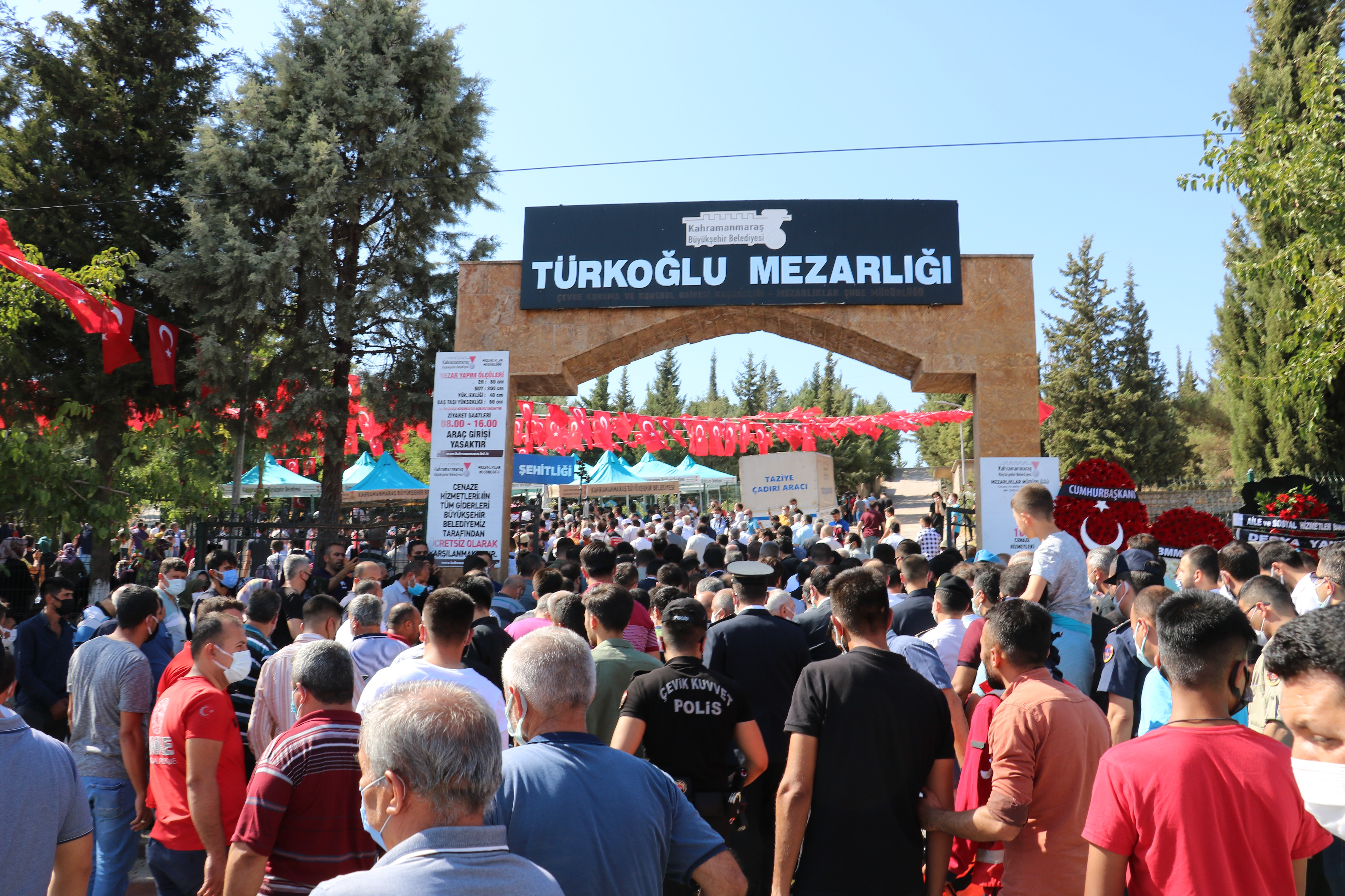 Kahramanmaraş şehidini uğurladı