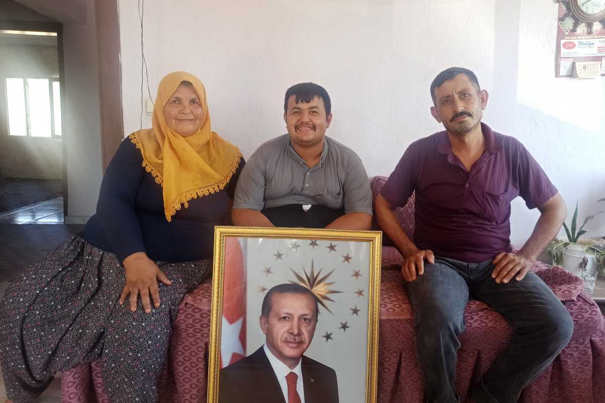 Kahramanmaraşlı gencin Cumhurbaşkanı Erdoğan sevgisi