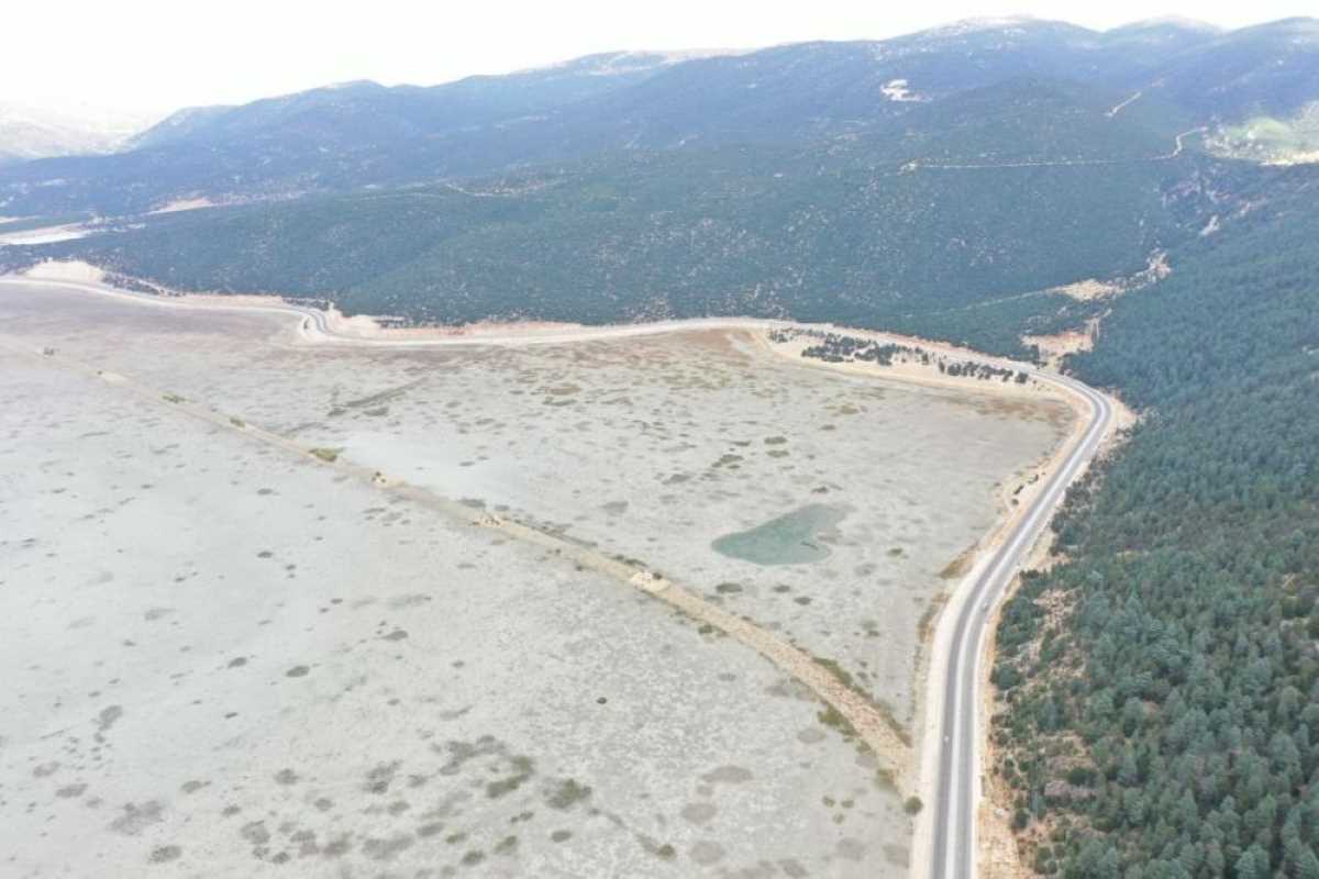 Antalya’da Avlan gölünde korkudan görüntü!