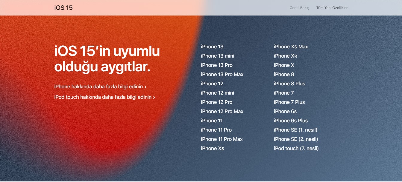 iOS 15 Ne zaman Türkiye'ye gelecek? Hangi modellere çıkacak?