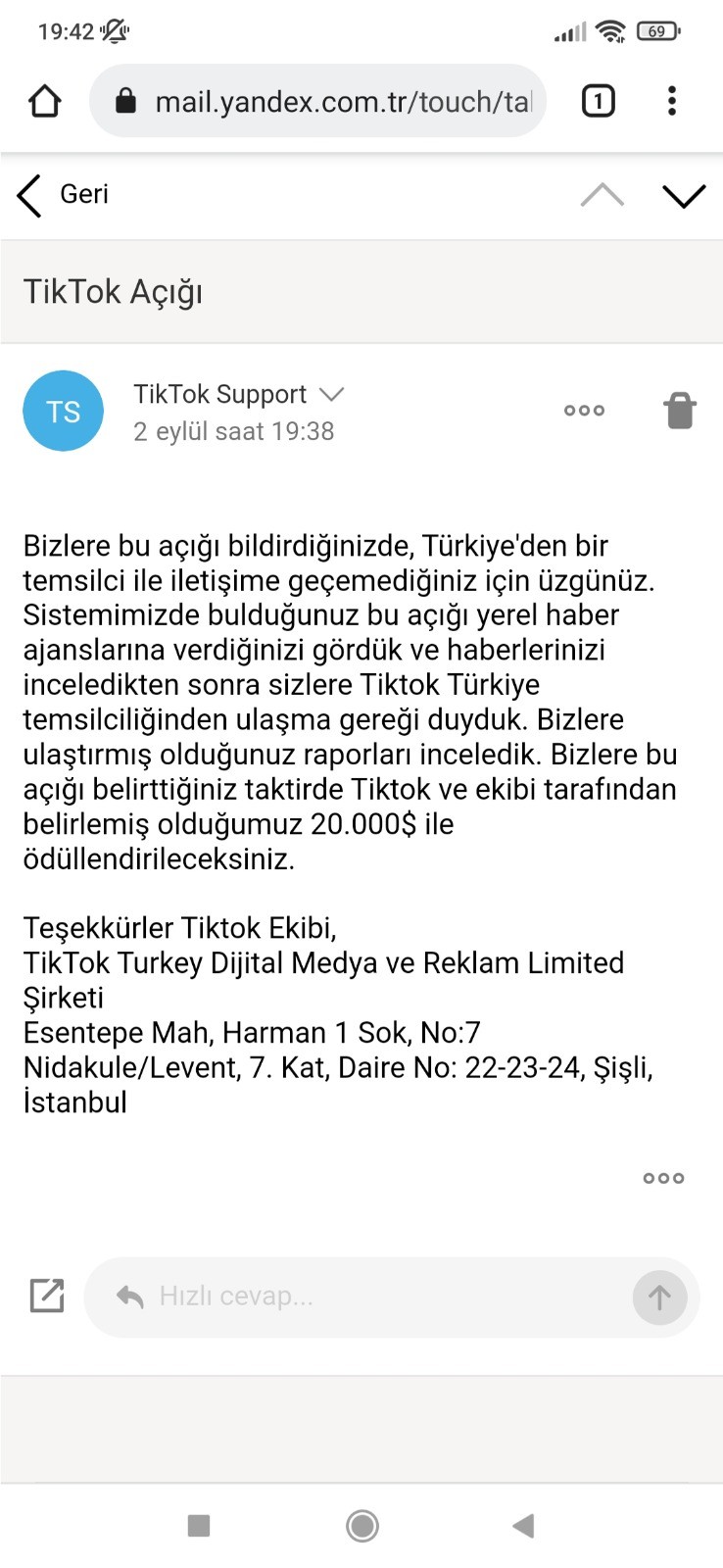 TikTok’un 20 bin dolarlık teklifini reddettiler
