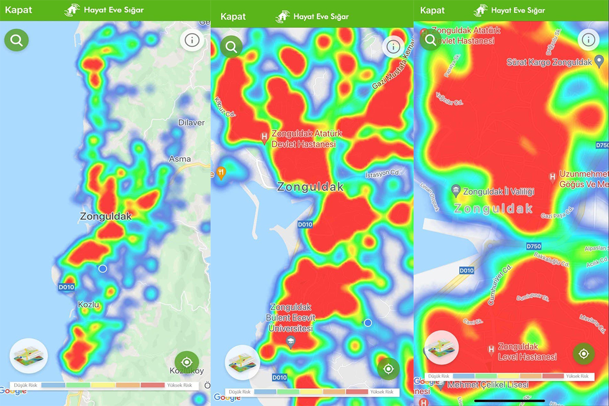 Vakaların en çok arttığı Zonguldak; haritada kızardı