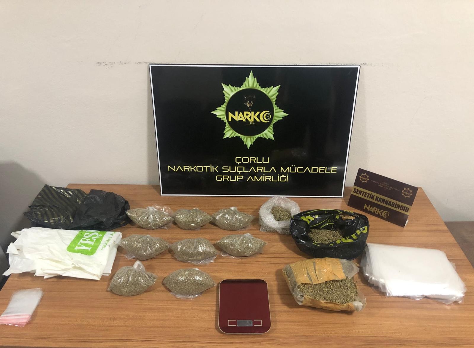 Çerkezköy’de uyuşturucu operasyonu: 3 şüpheli gözaltına alındı