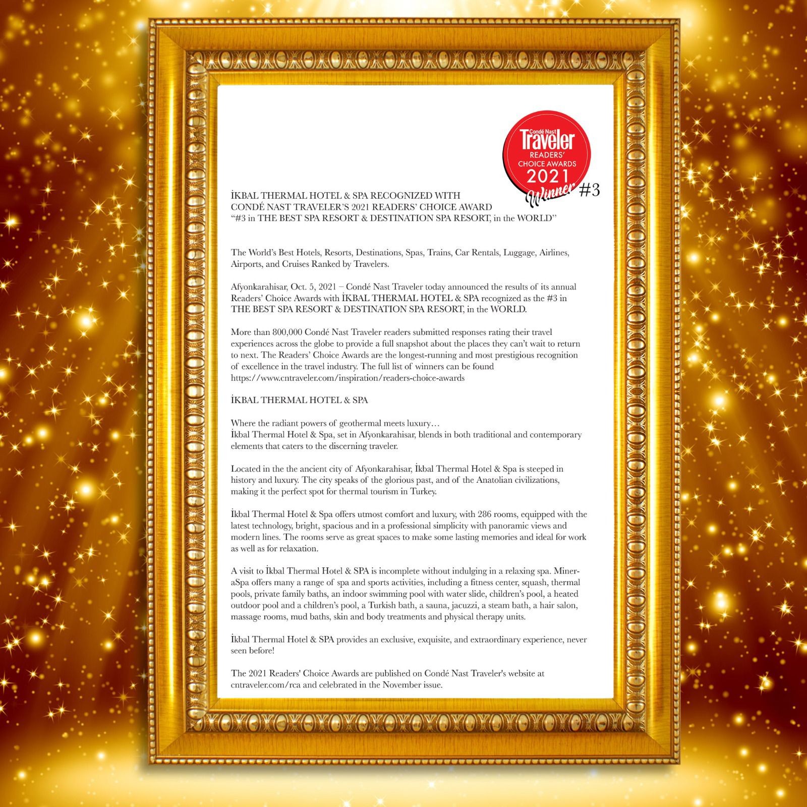 Türkiye’nin değil dünyanın en iyi 3. oteli bakın hangi şehirde