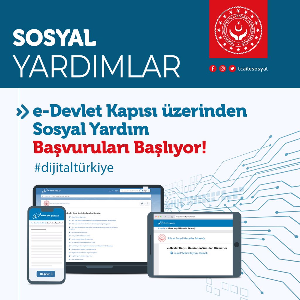 Bakan Derya Yanık'tan sosyal yardım başvuruları açıklaması!
