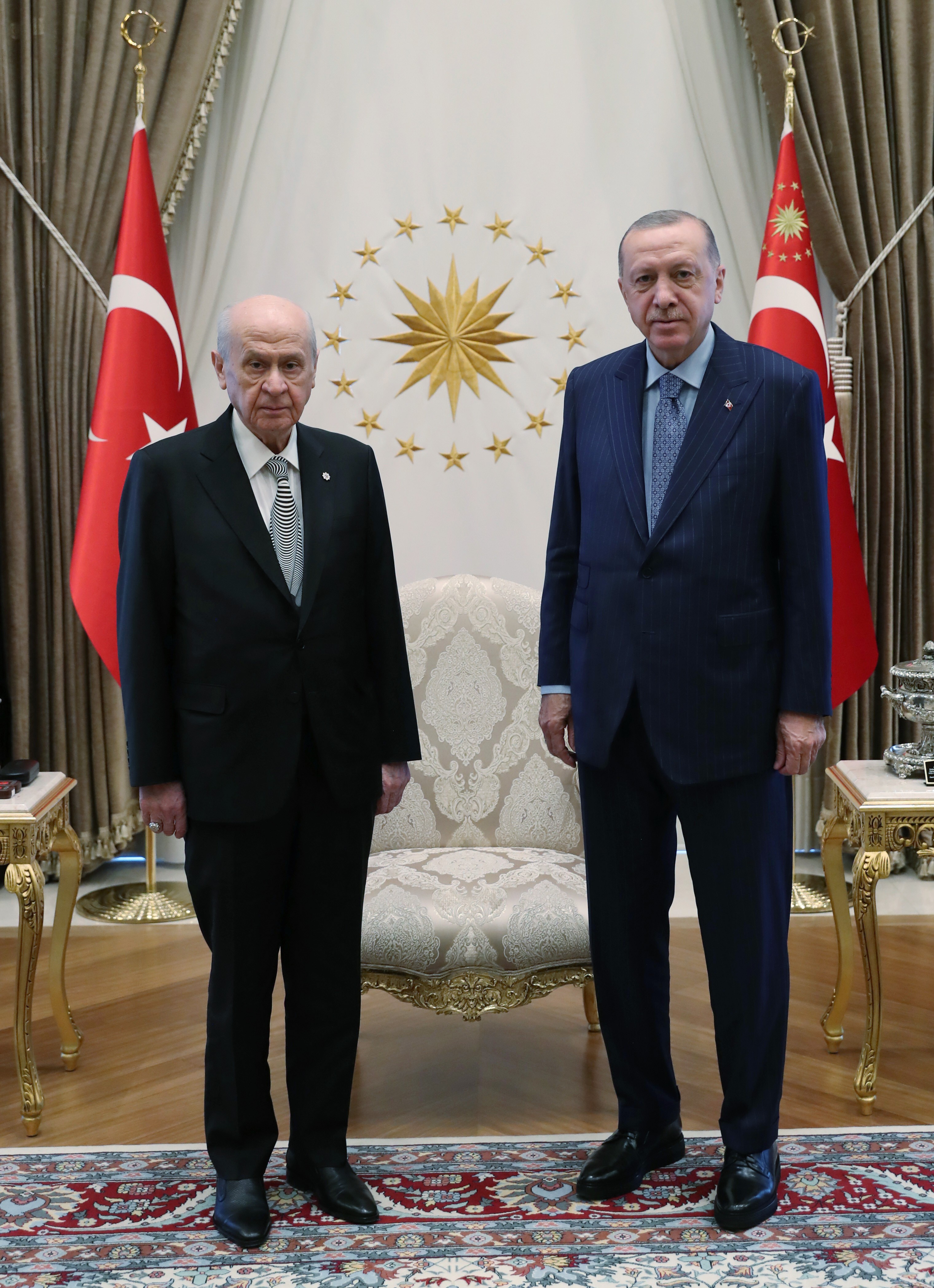 Cumhurbaşkanı Erdoğan-Bahçeli görüşmesi sona erdi