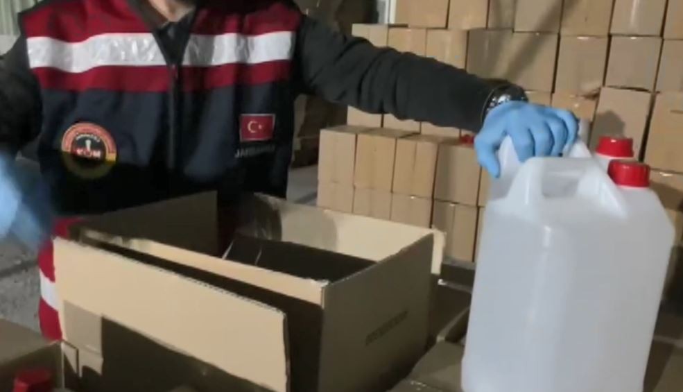 Jandarma’dan sahte içki operasyonu