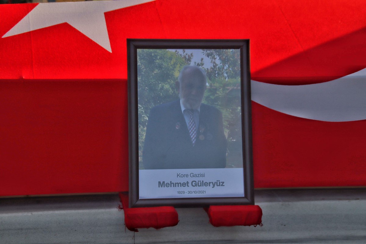 Kore Gazisi Mehmet Güleryüz son yolculuğuna uğurlandı