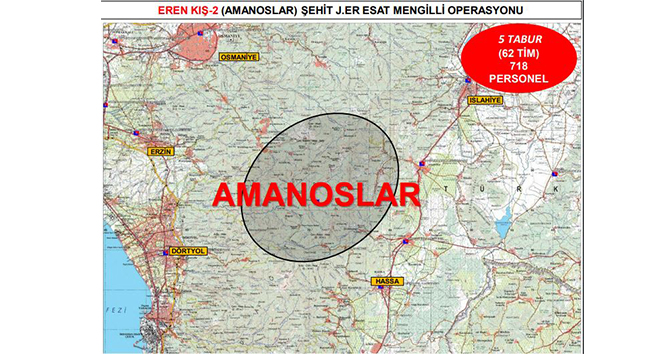 İçişleri Bakanlığı açıkladı! Eren Kış-2 Amanoslar Şehit Jandarma Er Esat Mengilli operasyonu başlatıldı