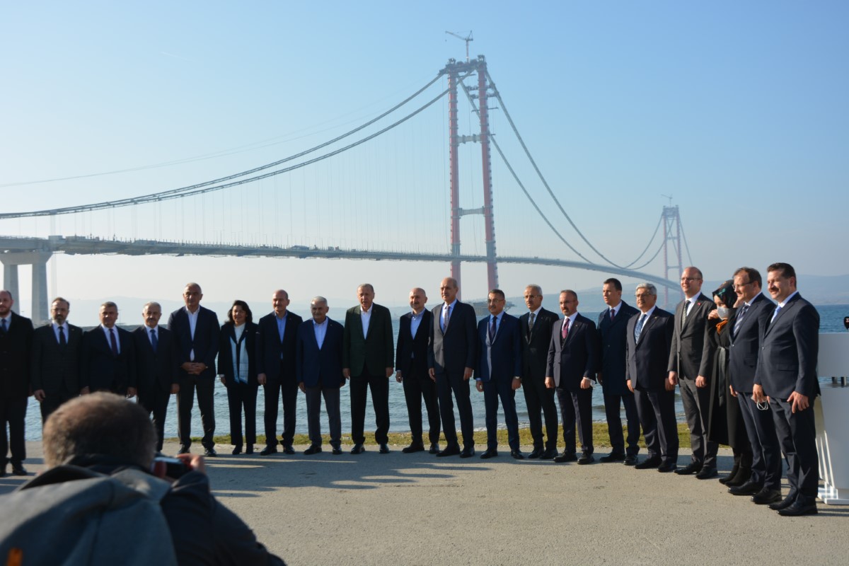 Cumhurbaşkanı Erdoğan'dan 1915 Çanakkale Köprüsü'nde Kanal İstanbul mesajı