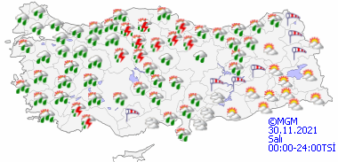Meteorolojiden bir çok il için fırtına ve sağanak uyarısı