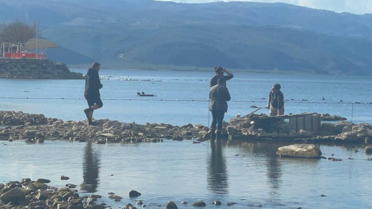 İznik’teki tarihi bazilika kuraklıktan dolayı su üstüne çıktı