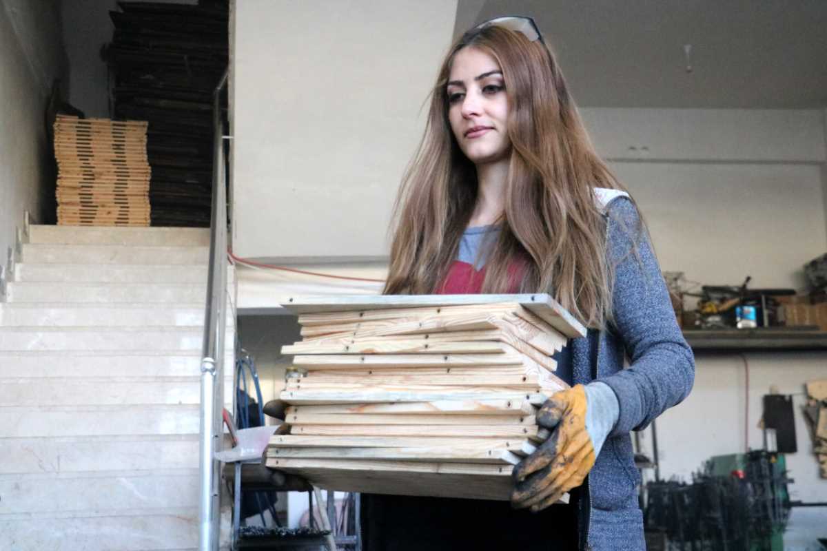 Sanayinin tek kadın ustası, erkeklere taş çıkartıyor