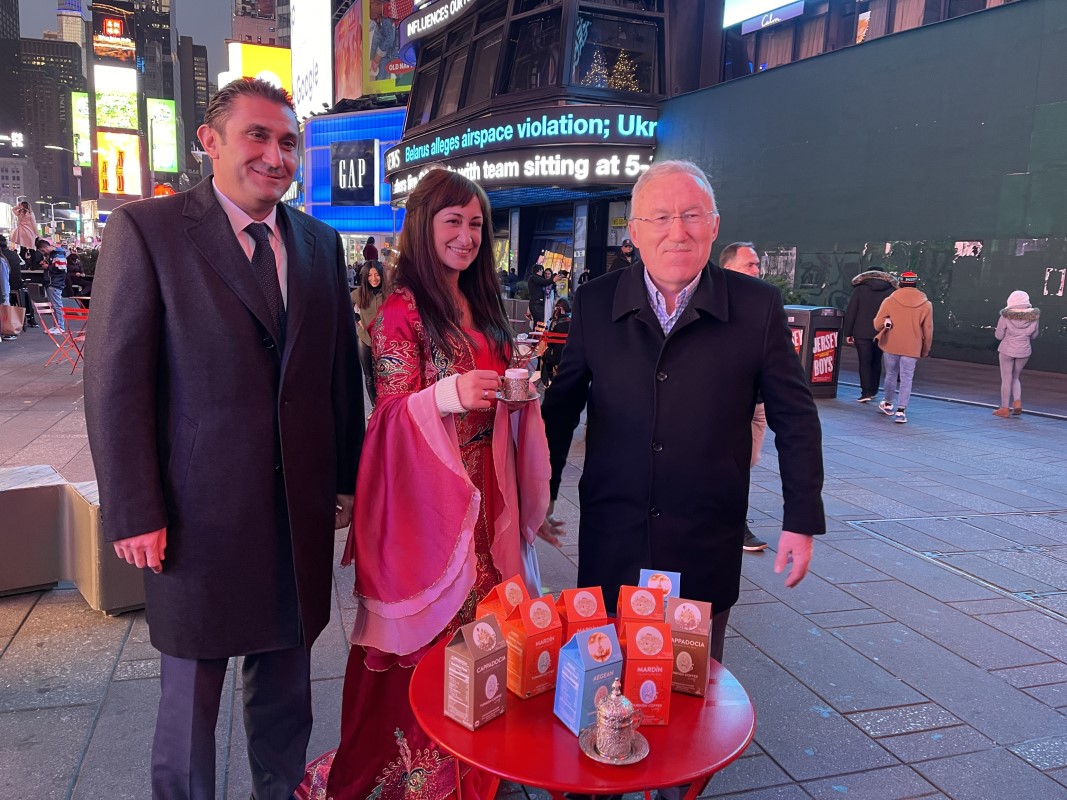 Türk Kahvesi günü, Times Meydanı’nda kutlandı