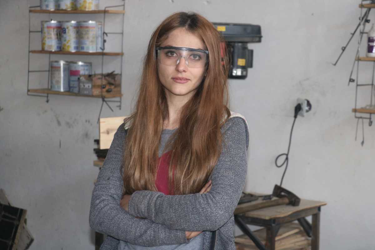 Sanayinin tek kadın ustası, erkeklere taş çıkartıyor