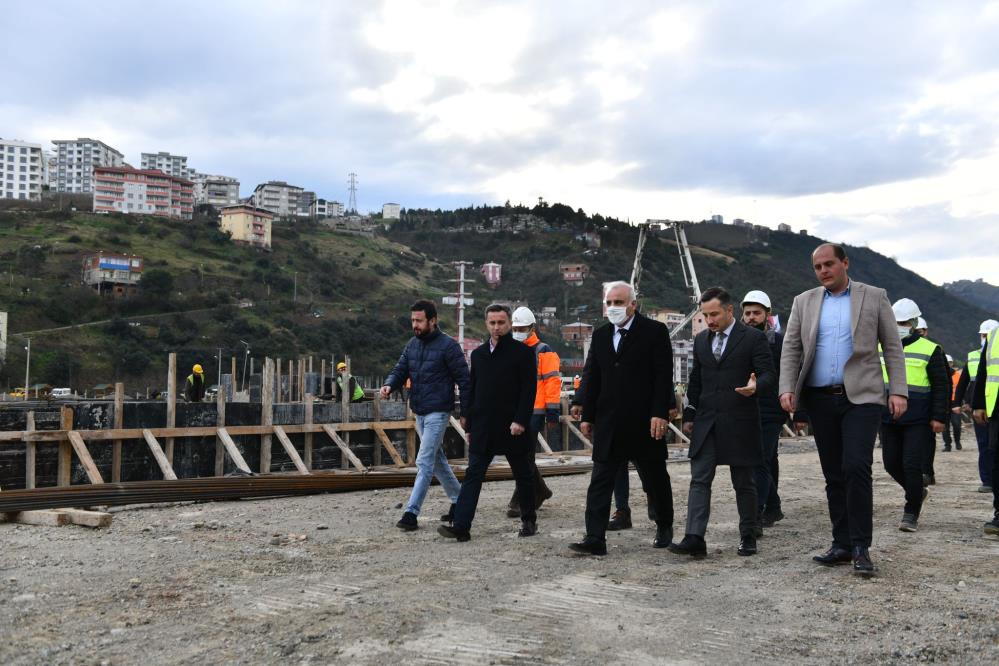 Trabzon'da yeni otogar inşaatı sürüyor