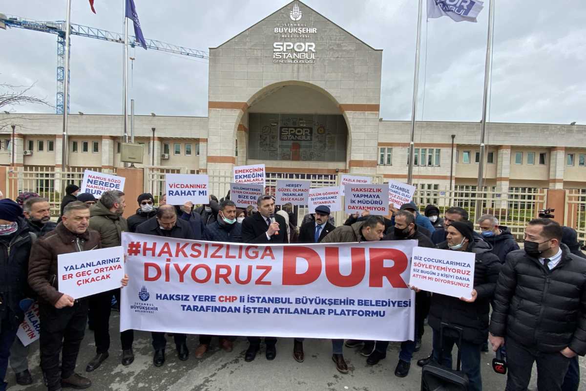 İşten çıkarılan İBB çalışanları eylem yaptı