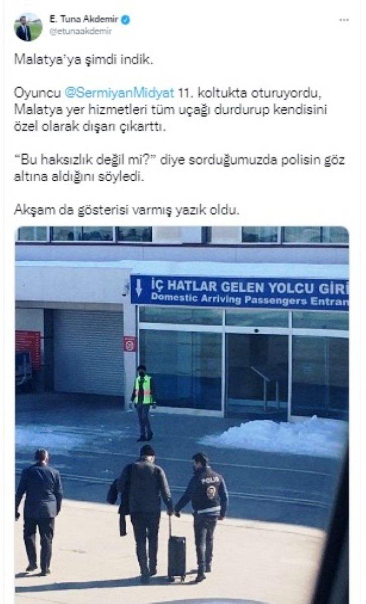 Sermiyan Midyat Malatya’da gözaltına alındı