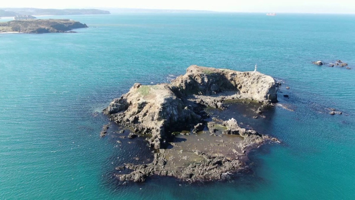 Beykoz’un gizemli adası havadan görüntülendi