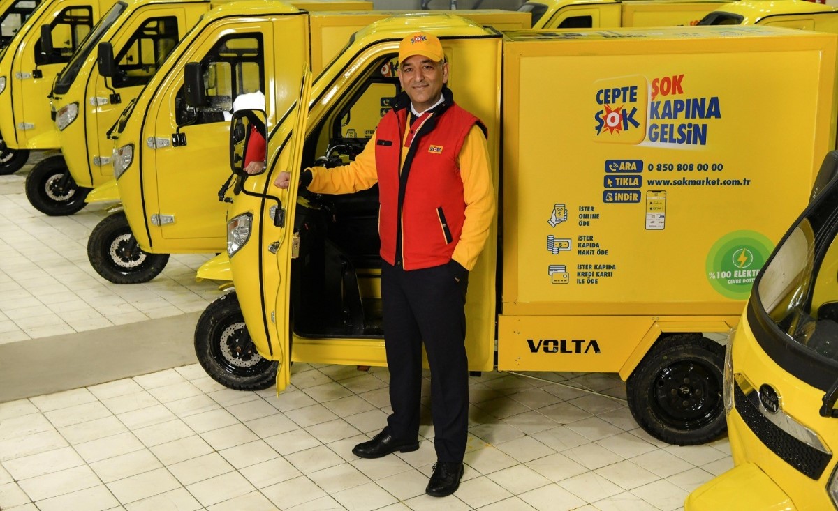ŞOK Marketler, cepte ŞOK için elektrikli teslimat aracı filosu kuruyor