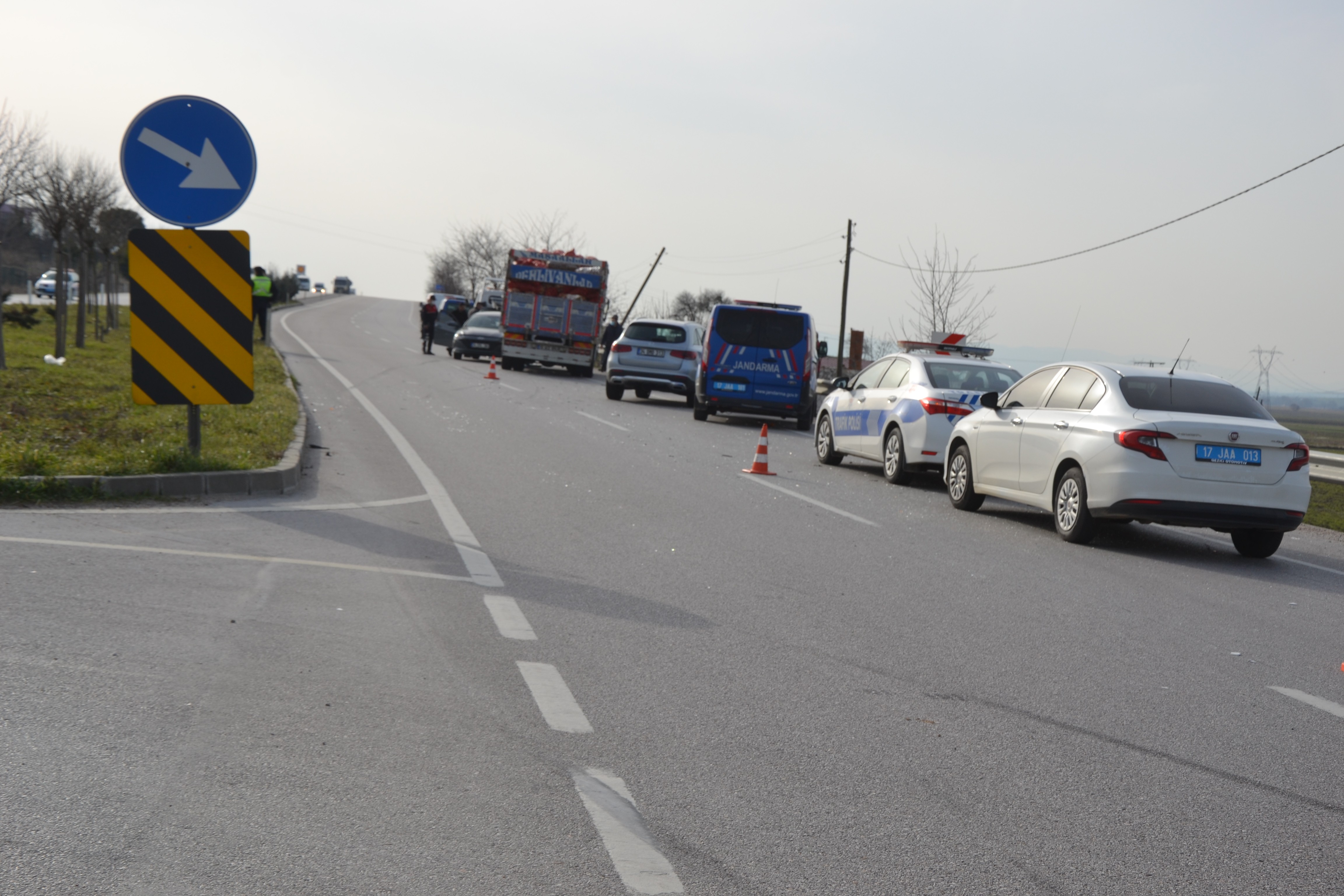 Biga'da trafik kazası: 1 ölü, 2 yaralı