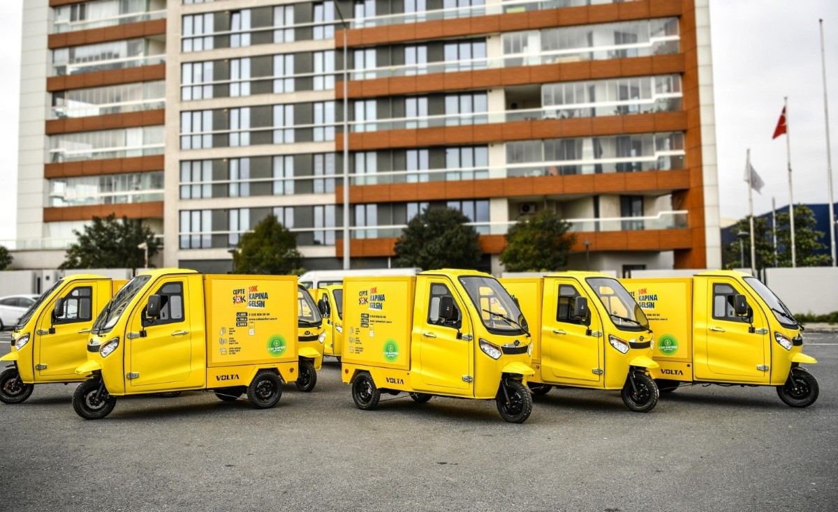 ŞOK Marketler, cepte ŞOK için elektrikli teslimat aracı filosu kuruyor