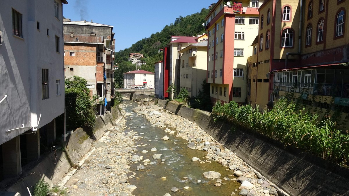 Trabzon’da dere yataklarında 446 ev sel ve taşkın riski altında