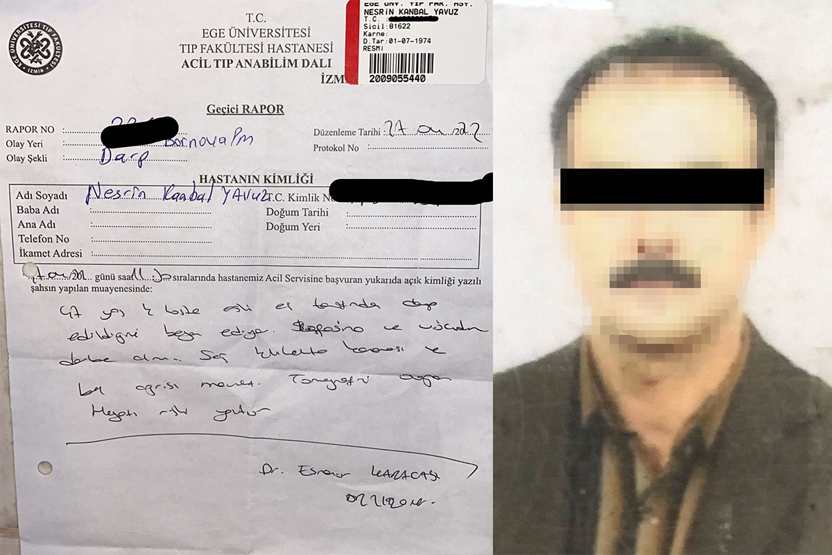 İzmir'de hastane içerisinde, doktordan doktor eşine şiddet