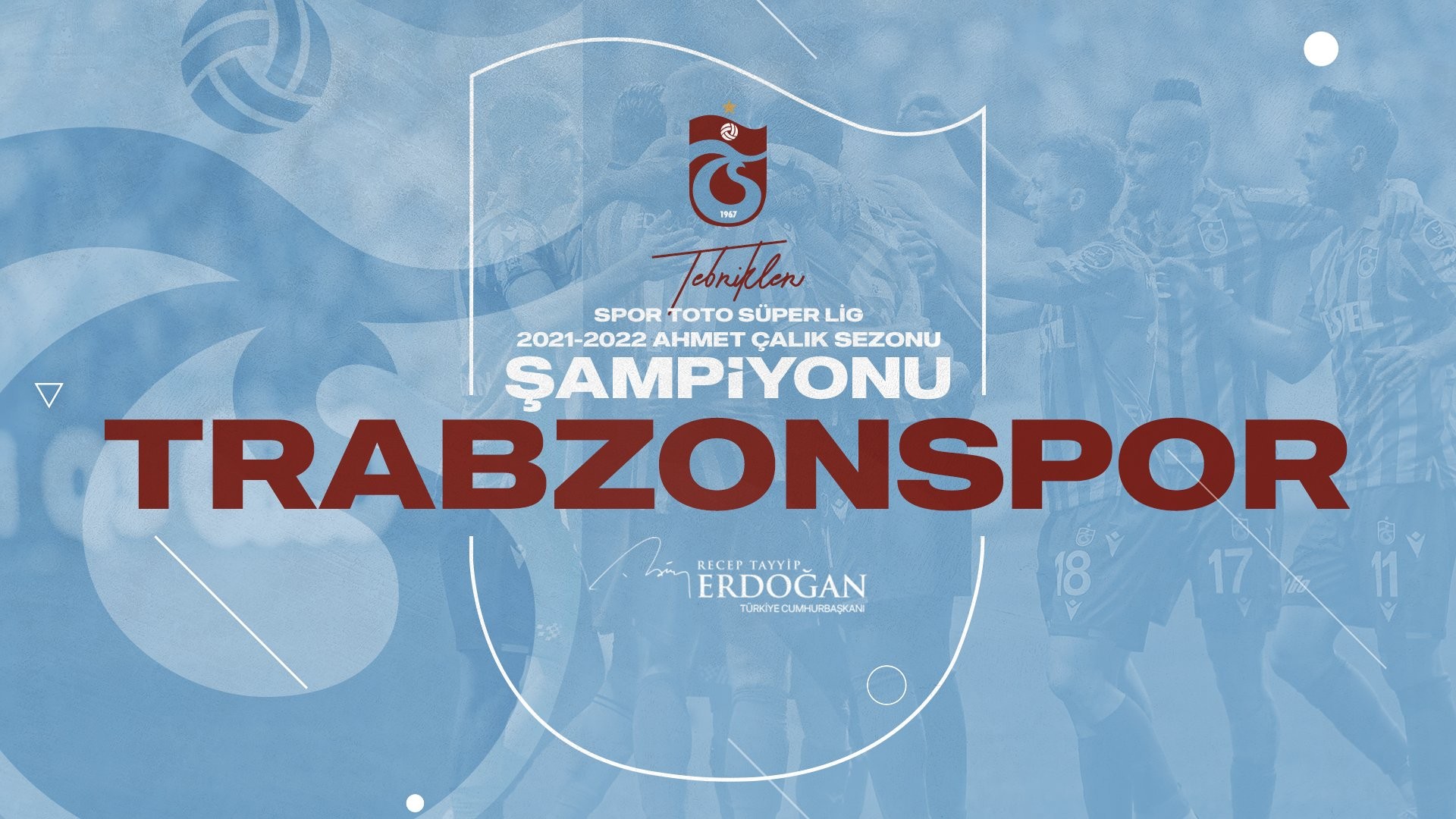 Cumhurbaşkanı Erdoğan Trabzonspor’u tebrik etti