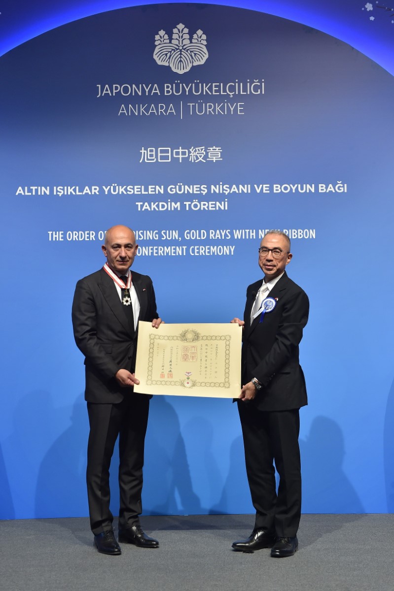 Erman Ilıcak'a Japonya'nın en yüksek devlet nişanı takdim edildi