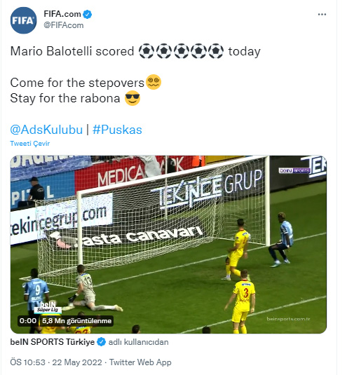 Balotelli’nin 5 gollük performansı dünya gündeminde