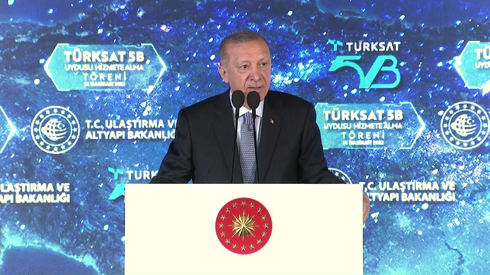 Türksat 5B hizmete girdi! Cumhurbaşkanı Erdoğan'dan önemli açıklamalar