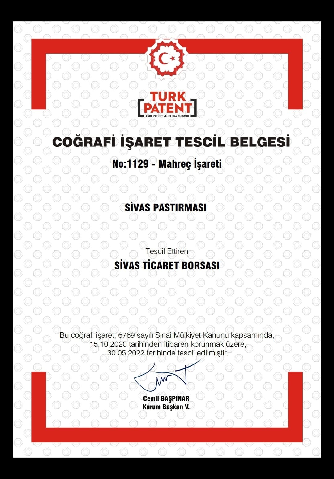 Pastırma tartışmaları sürerken Sivas pastırmanın tescilini aldı