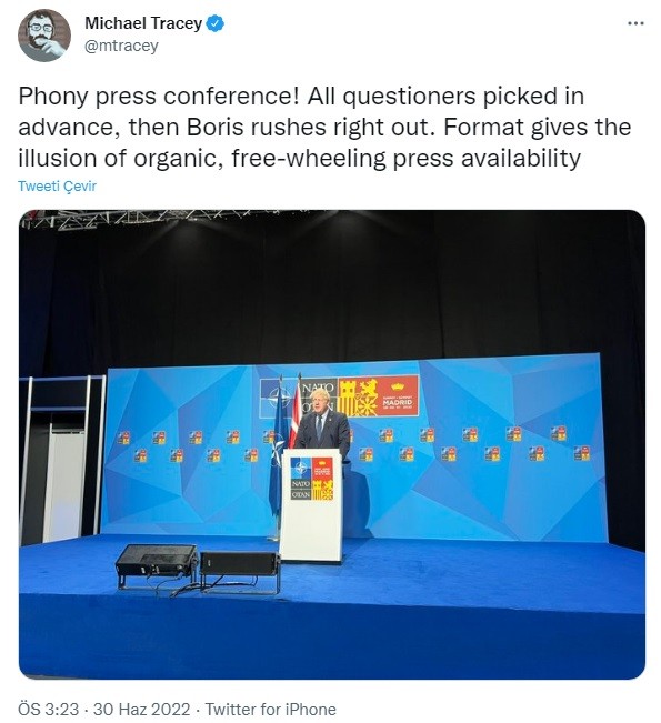 ABD’li gazeteci: 'Erdoğan’a önceden seçilmiş soruları alan Biden ve Johnson'dan çok daha fazla soru soruldu'