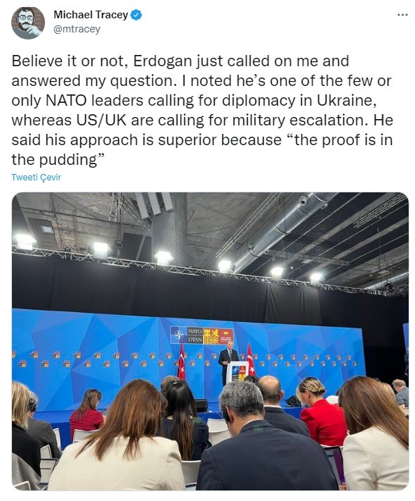 ABD’li gazeteci: 'Erdoğan’a önceden seçilmiş soruları alan Biden ve Johnson'dan çok daha fazla soru soruldu'