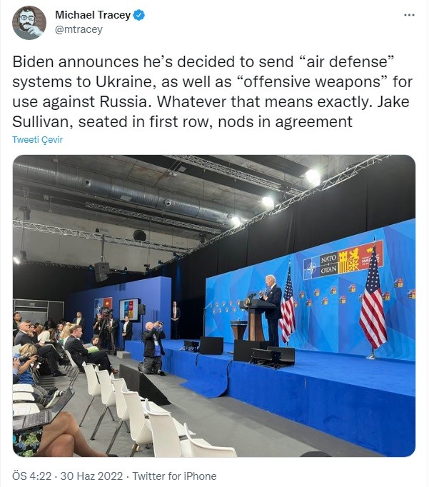 ABD’li gazeteci: 'Erdoğan’a önceden seçilmiş soruları alan Biden ve Johnson'dan çok daha fazla soru soruldu'