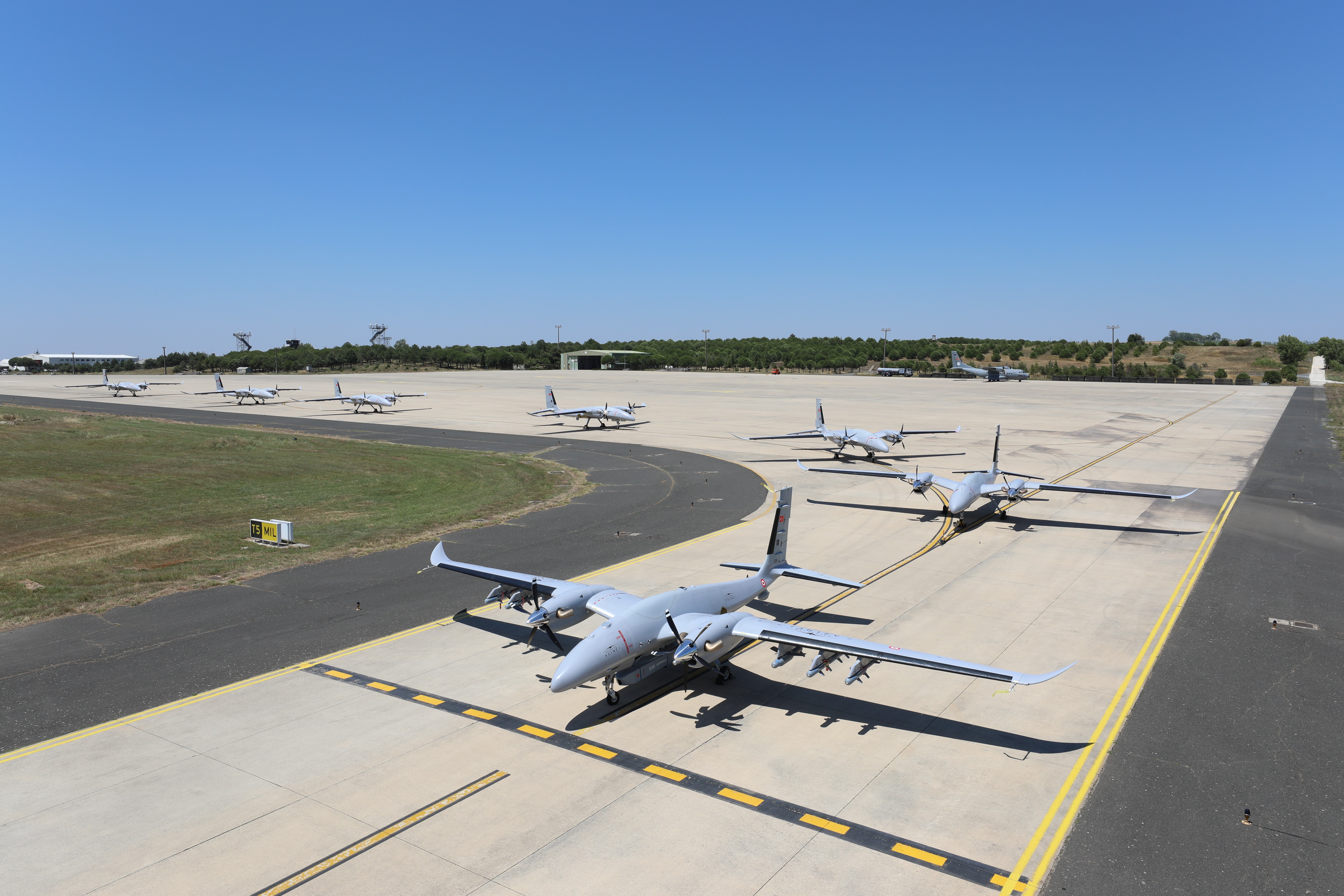 Bayraktar AKINCI filosunun çekimlerinde nefes kesen görüntüler