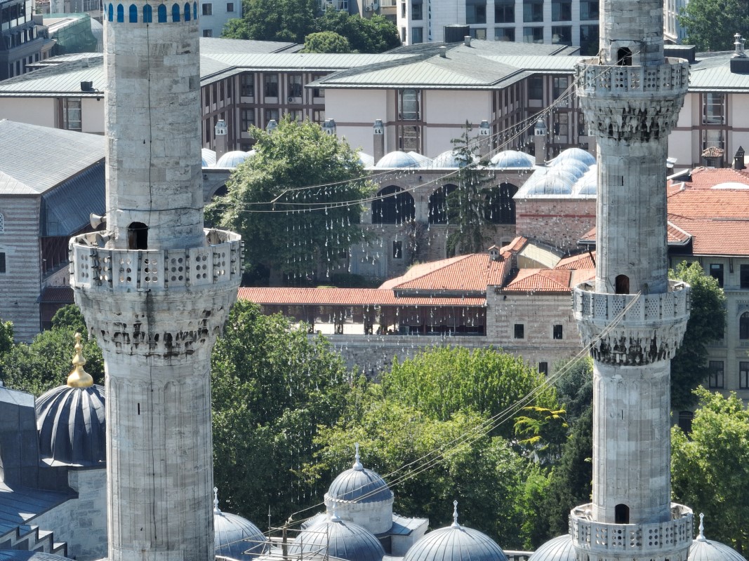 Sultanahmet Camii'nin 4 minaresinin restorasyonu tamamlandı