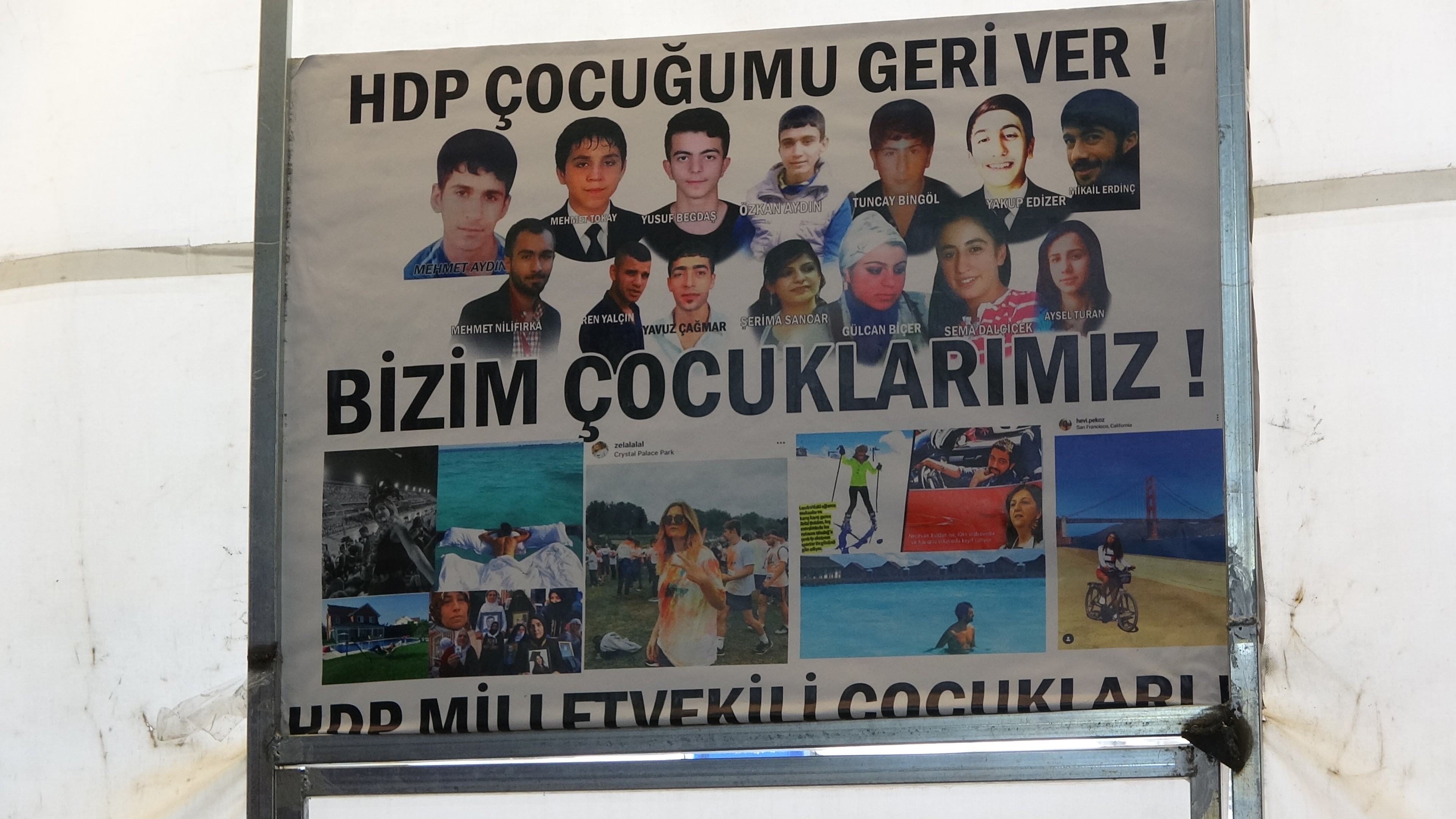 Evlat nöbetindeki ailelerin direnişi bin 54'üncü gününde