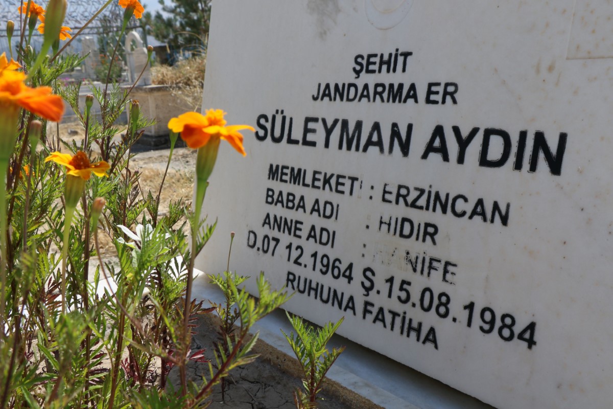 Teröre verilen ilk şehit Süleyman Aydın, şehadet yıldönümünde mezarı başında dualarla yad edildi