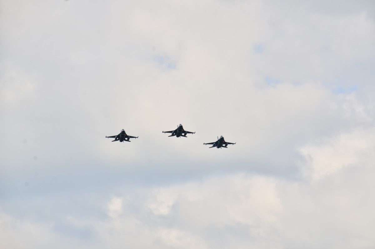 Türkiye'nin gurur kaynağı hava araçlarından geçiş töreni