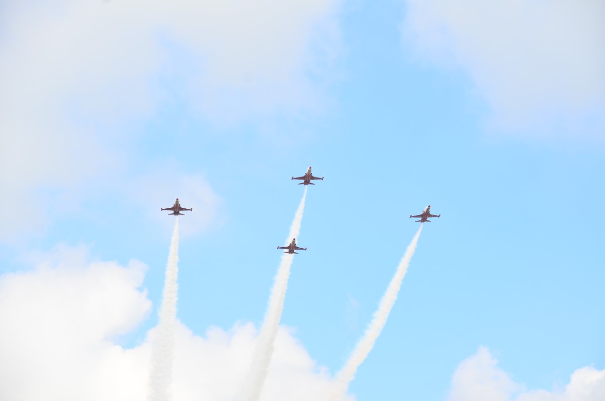 Türkiye'nin gurur kaynağı hava araçlarından geçiş töreni