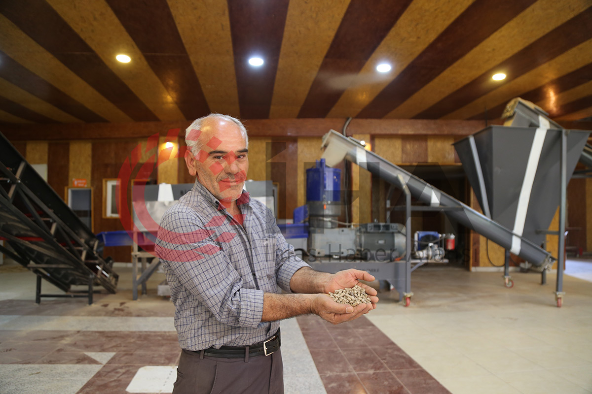 'Orman ürünleri ziyan olmasın' diye pelet fabrikası kurdu