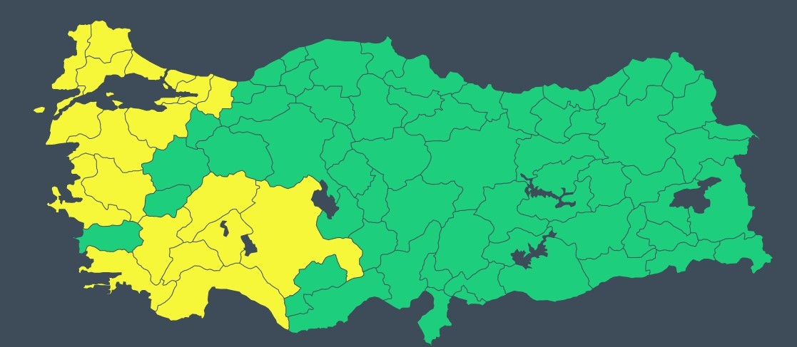 Meteoroloji'den 19 il için 'sarı kodlu' uyarı!