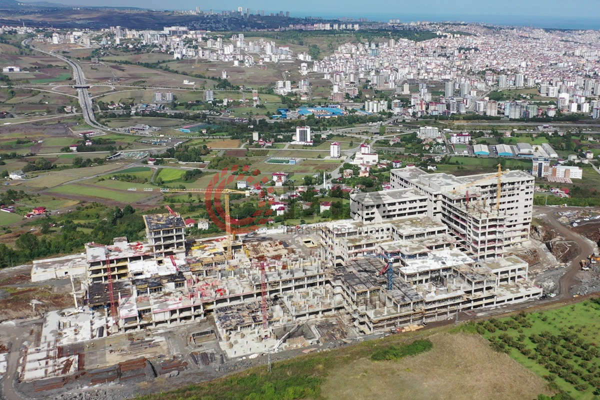 Samsun Şehir Hastanesi'nin kaba inşaatı yüzde 75 tamamlandı