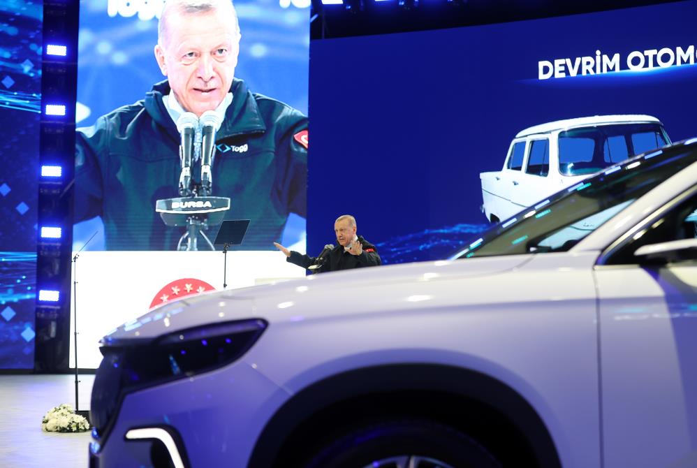 Cumhurbaşkanı Erdoğan: 'Togg prestijli bir Türk markası olarak dünyada yolları süsleyecektir'