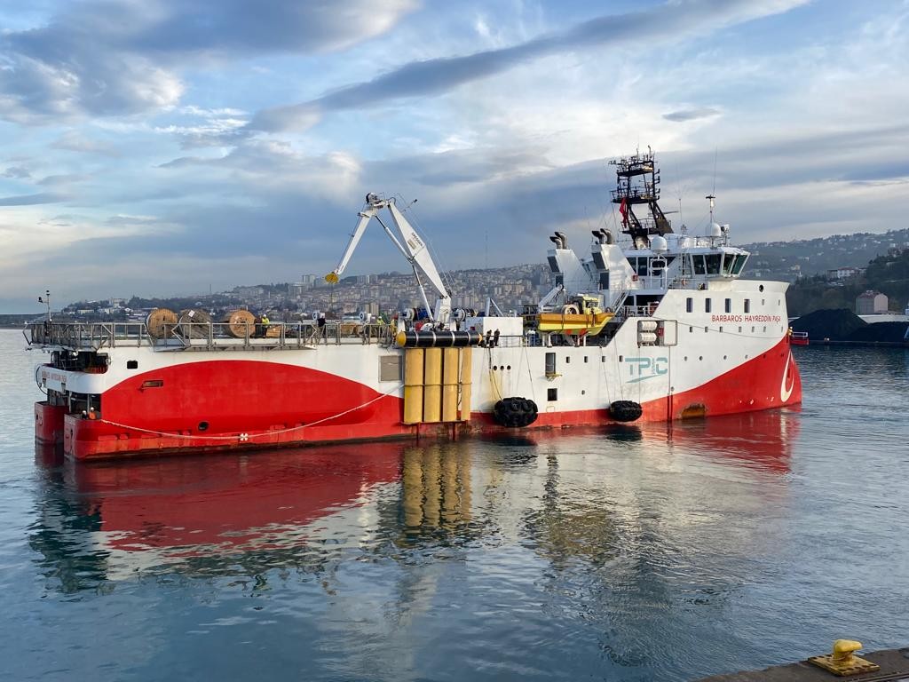 Barbaros Hayrettin Paşa Sismik Araştırma Gemisi Trabzon Limanından ayrıldı