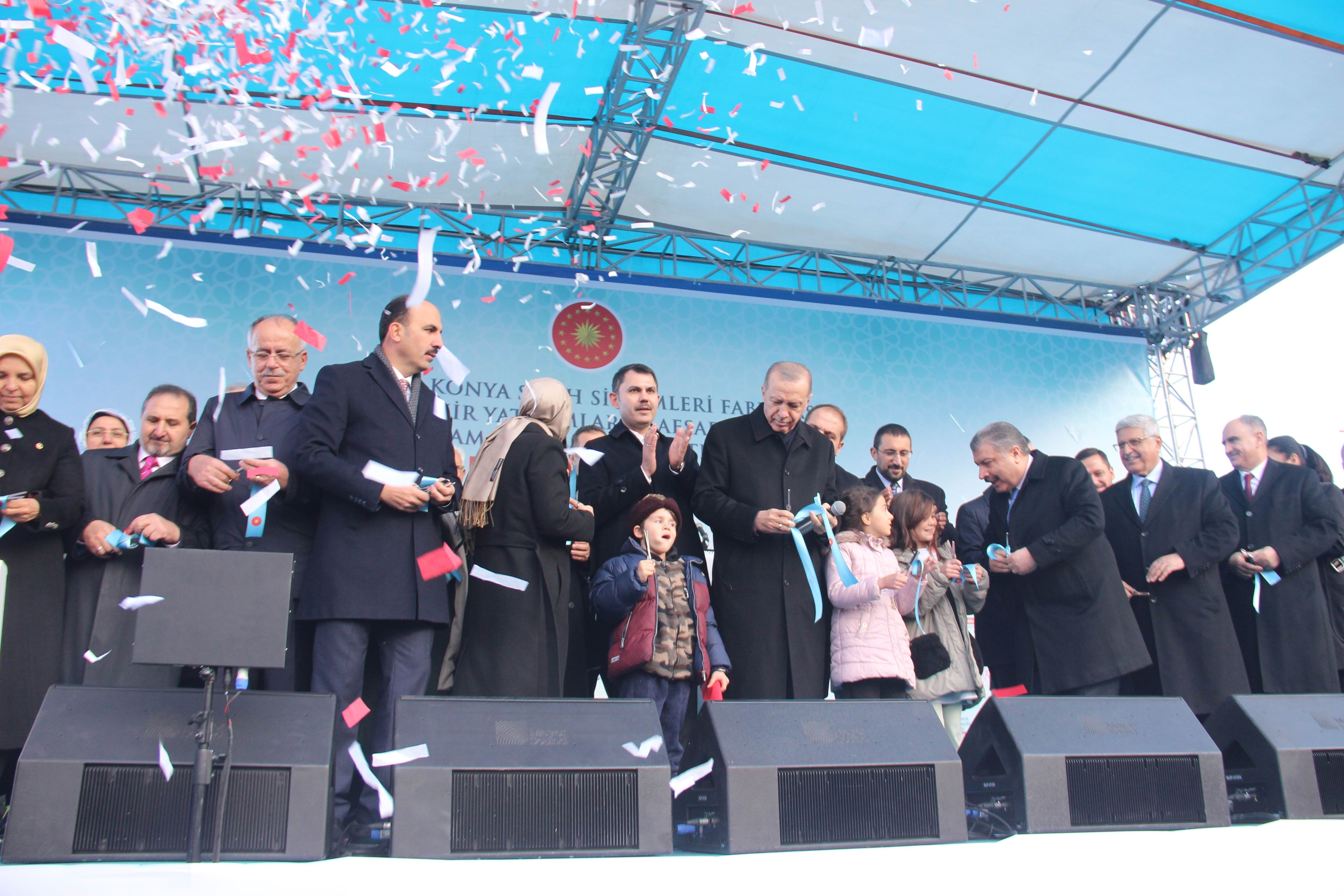 Cumhurbaşkanı Erdoğan, Konya’da 18 milyar 466 milyon liralık eserin açılışını gerçekleştirdi